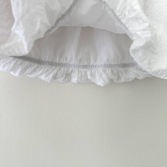 AYR The Puff Puff Sleeve Top Blouse - White Small - Picture 7 of 11